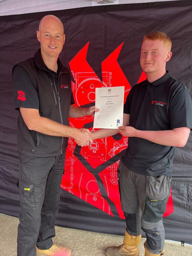 Apprenticeship Award for Mitchel Riddoch Completing Year One in Engineering Operations