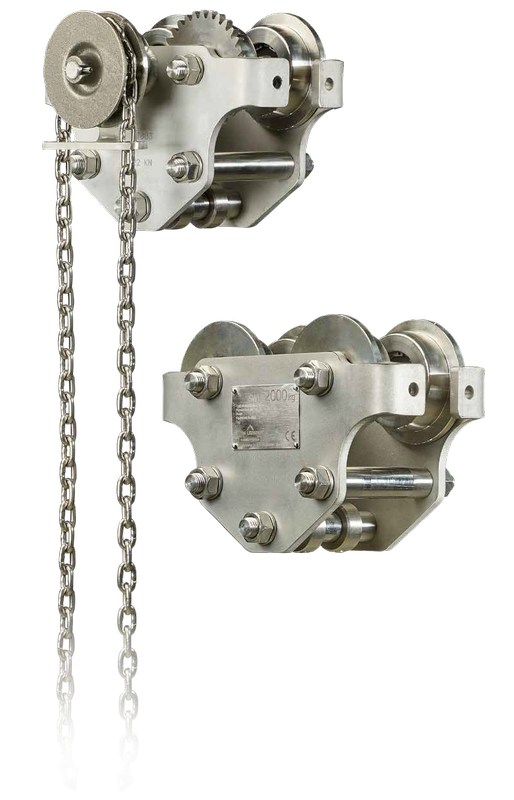 HD3C Stainless Steel Push & Geared Trolley