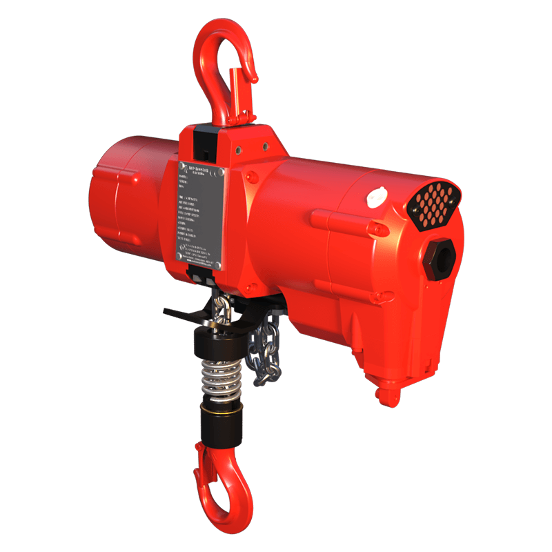 Red Rooster 500 kg hook suspension air hoist TCS 500 for compact lifting and positioning applications