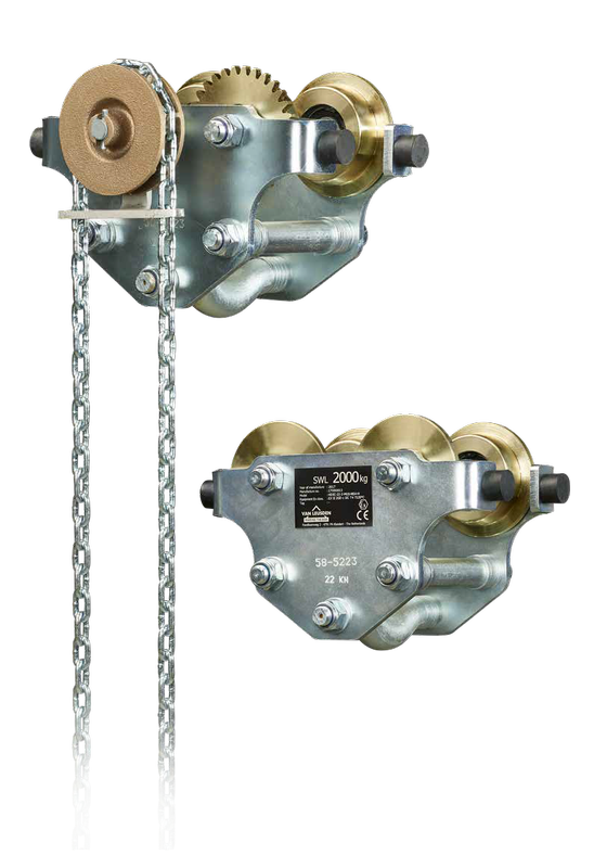HD3C ATEX Zone 2 Push & Geared Trolley