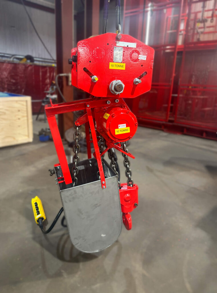 A refurbished air hoist - Red Rooster Lifting