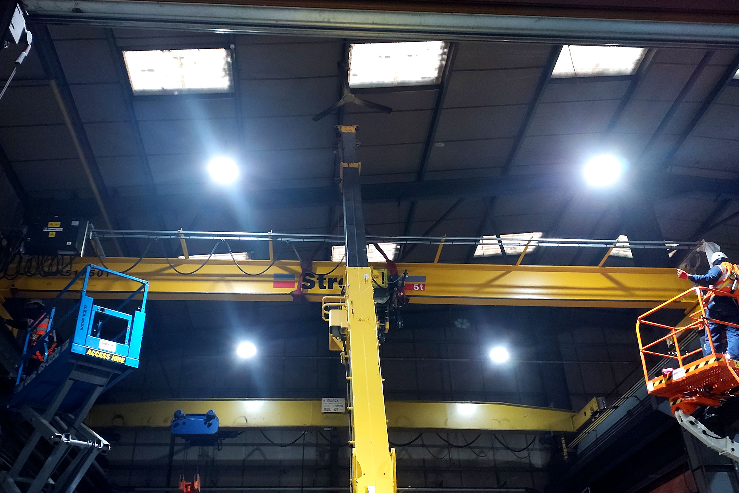 Single Girder Overhead Crane Installation - Red Rooster Lifting
