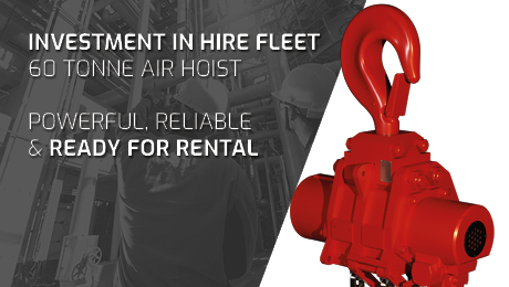 Investment in Red Rooster Lifting Hire Fleet with 60 Tonne Air Hoists