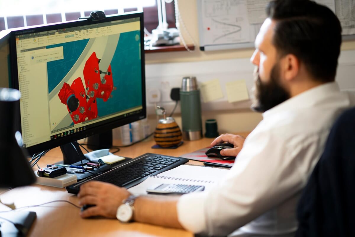 A Red Rooster Lifting Engineer creating a Custom Lifting Solution Design